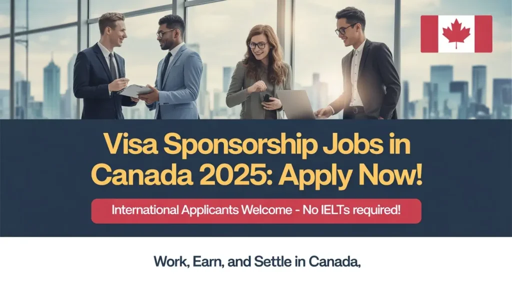 Visa Sponsorship Jobs in Canada 2025 | Work Visa Canada