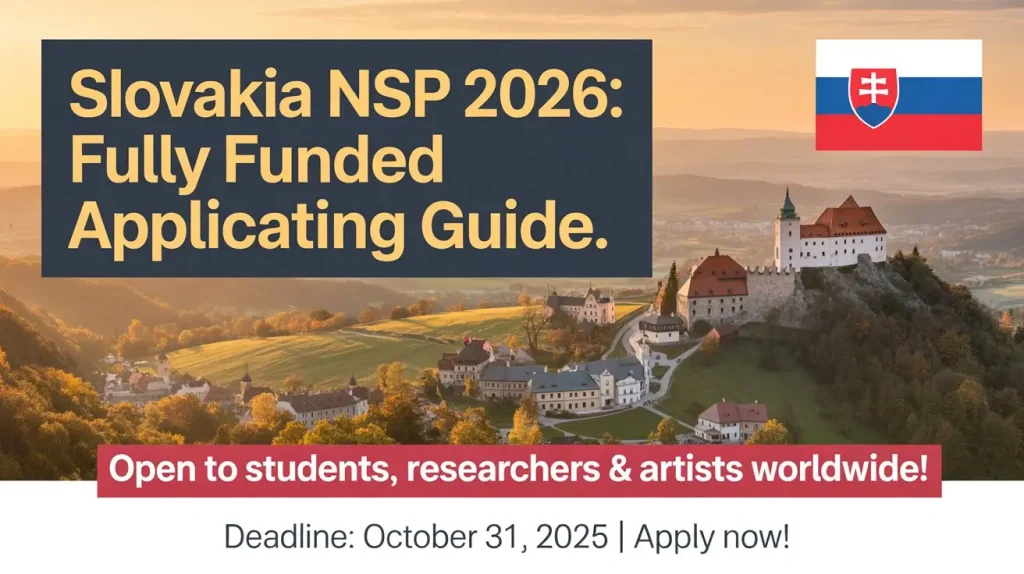 NSP National Scholarship Program in Slovakia 2026: Fully Funded Application Guide